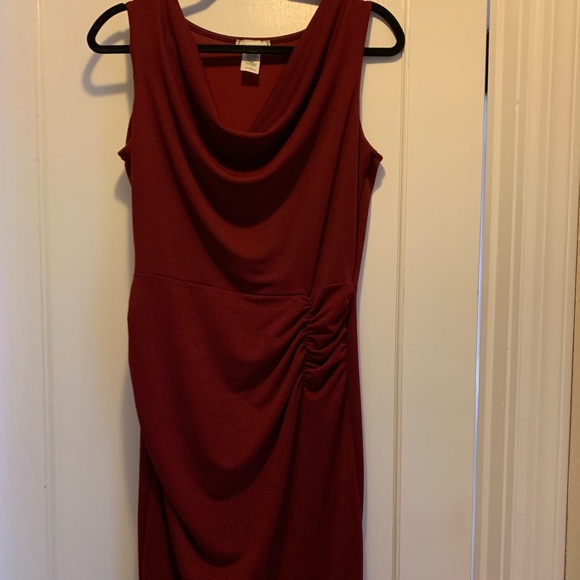 Modcloth Dresses & Skirts - Burgundy sheath dress from ModCloth